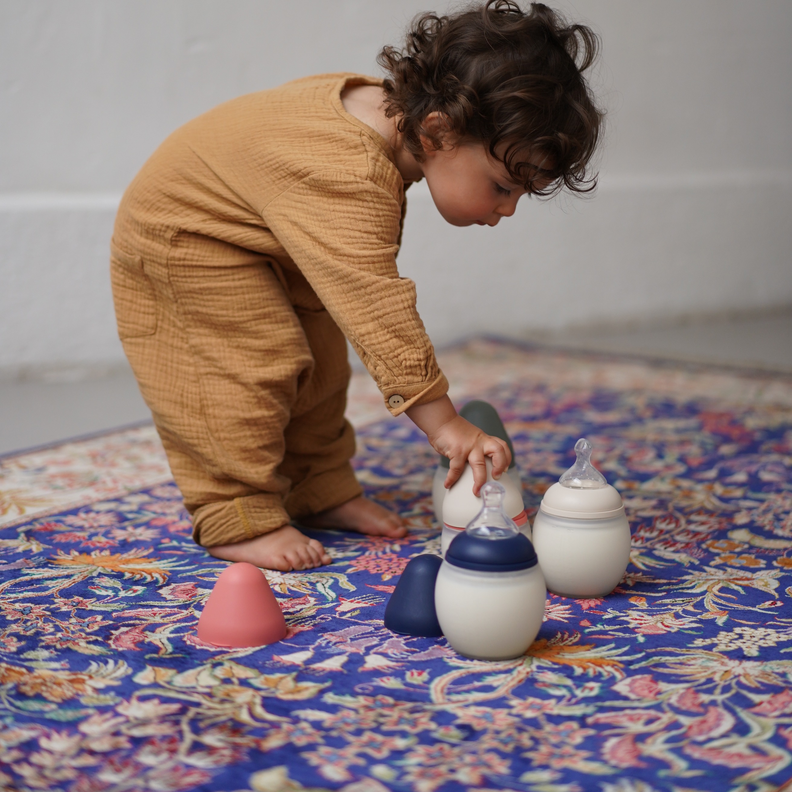 Elhee, Miękka butelka antykolkowa 240ml - Night