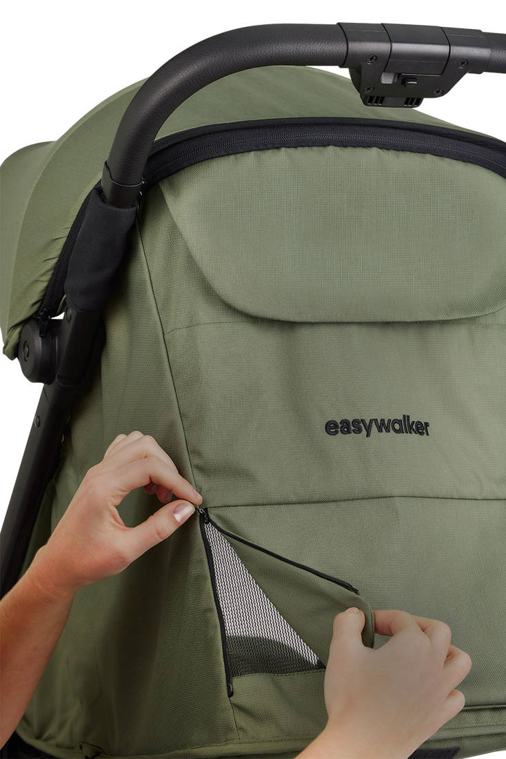 Easywalker, Miley² Kompaktowy wózek spacerowy z torbą transportową Sage Green Easywalker, Miley² Kompaktowy wózek spacerowy z torbą transportową Sage Green