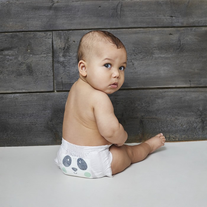 Kit and Kin, Biodegradowalne Pieluszki Jednorazowe Maxi (7-11kg), Giraffe/Hippo  34 szt.