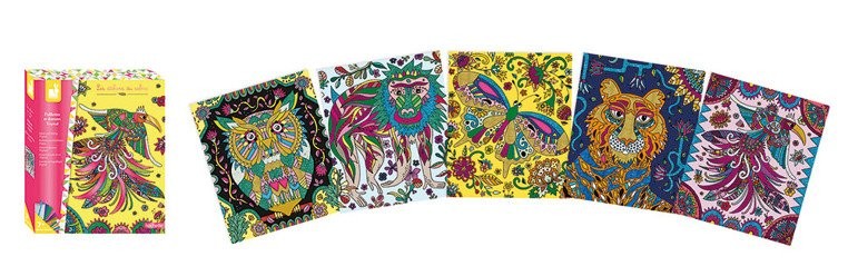 Janod, Zestaw kreatywny Brokat i blask Tropikalna dżungla