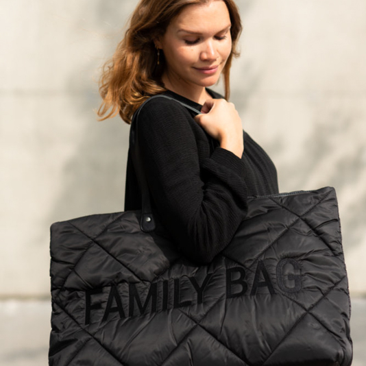 Childhome, Torba Family bag Pikowana Czarna Childhome, Torba Family bag Pikowana Czarna