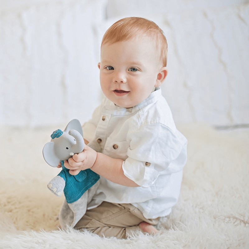 Meiya & Alvin, Miękka lalka grzechotka z Organicznym Gryzakiem Alvin