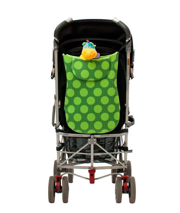 Torba na wózek z neoprenu (zielona w kropki)