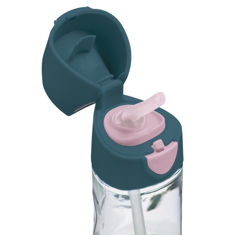B.box, Butelka tritanowa ze słomką 450 ml, Indigo Rose B.box, Butelka tritanowa ze słomką 450 ml, Indigo Rose