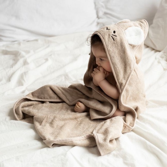 My Memi, Bambusowy ręcznik powder pink - mouse