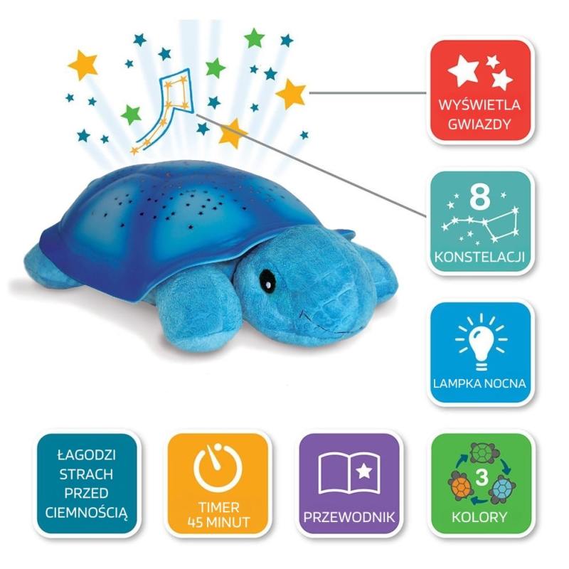Cloud B, Twilight Turtle™ - Blue - Żółw - niebieski - Lampka