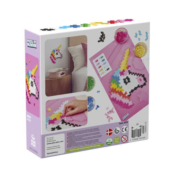 Plus-Plus Mini, Puzzle Po Numerach 250 Szt - Jednorożec Plus-Plus Mini, Puzzle Po Numerach 250 Szt - Jednorożec