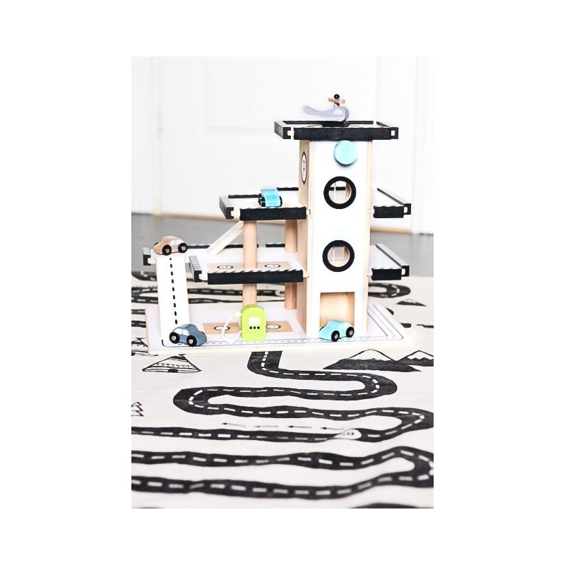 JaBaDaBaDo, drewniany garaż, wielopoziomowy parking dla aut