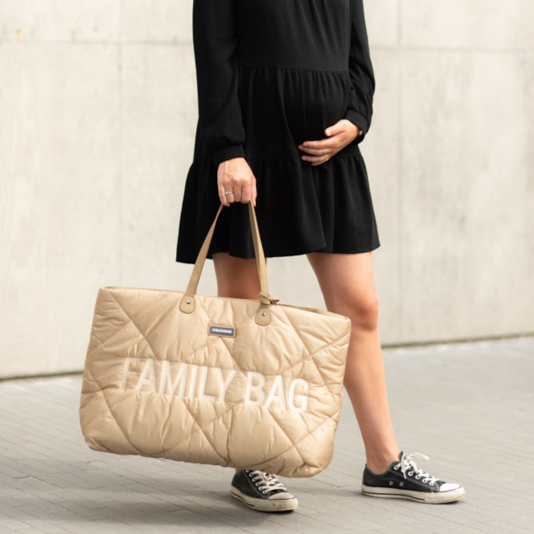 Childhome, Torba Family bag Pikowana Beżowa Childhome, Torba Family bag Pikowana Beżowa