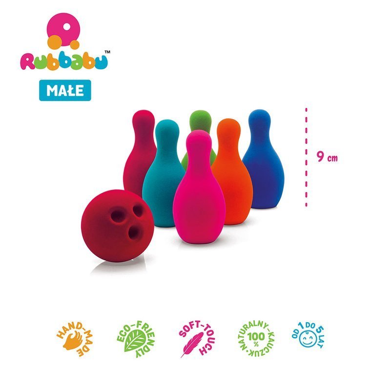 Rubbabu, Zestaw do gry w kręgle sensoryczny mały