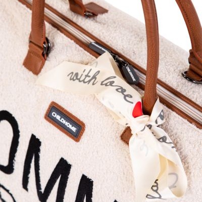 Childhome, Torba Mommy Bag Teddy Bear White (Limited Edition) Childhome, Torba Mommy Bag Teddy Bear White (Limited Edition)