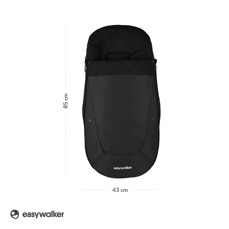 Easywalker, Śpiworek do wózka na zimę Jet Black Easywalker, Śpiworek do wózka na zimę Jet Black