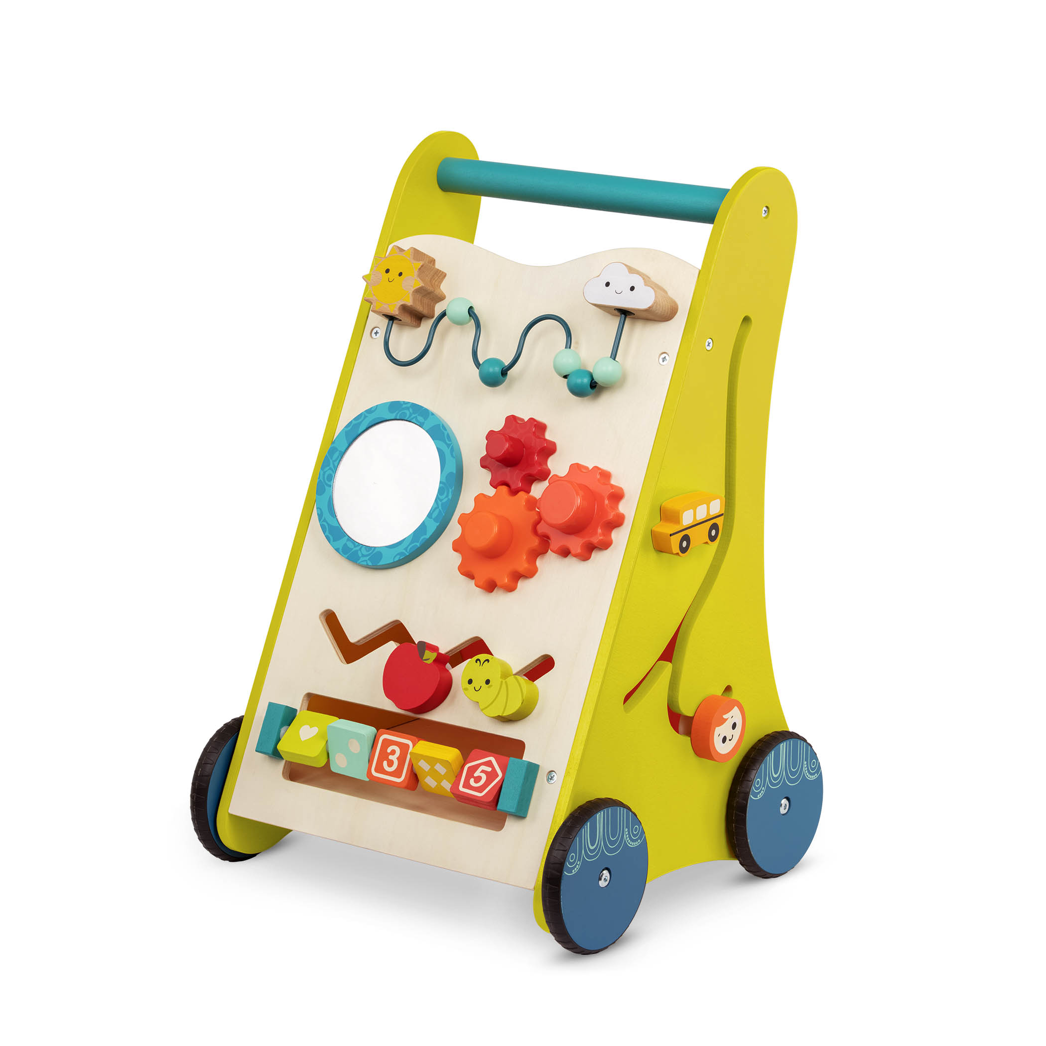 Btoys, Walk ‘n’ Learn – drewniany chodzik-pchacz edukacyjny Btoys, Walk ‘n’ Learn – drewniany chodzik-pchacz edukacyjny