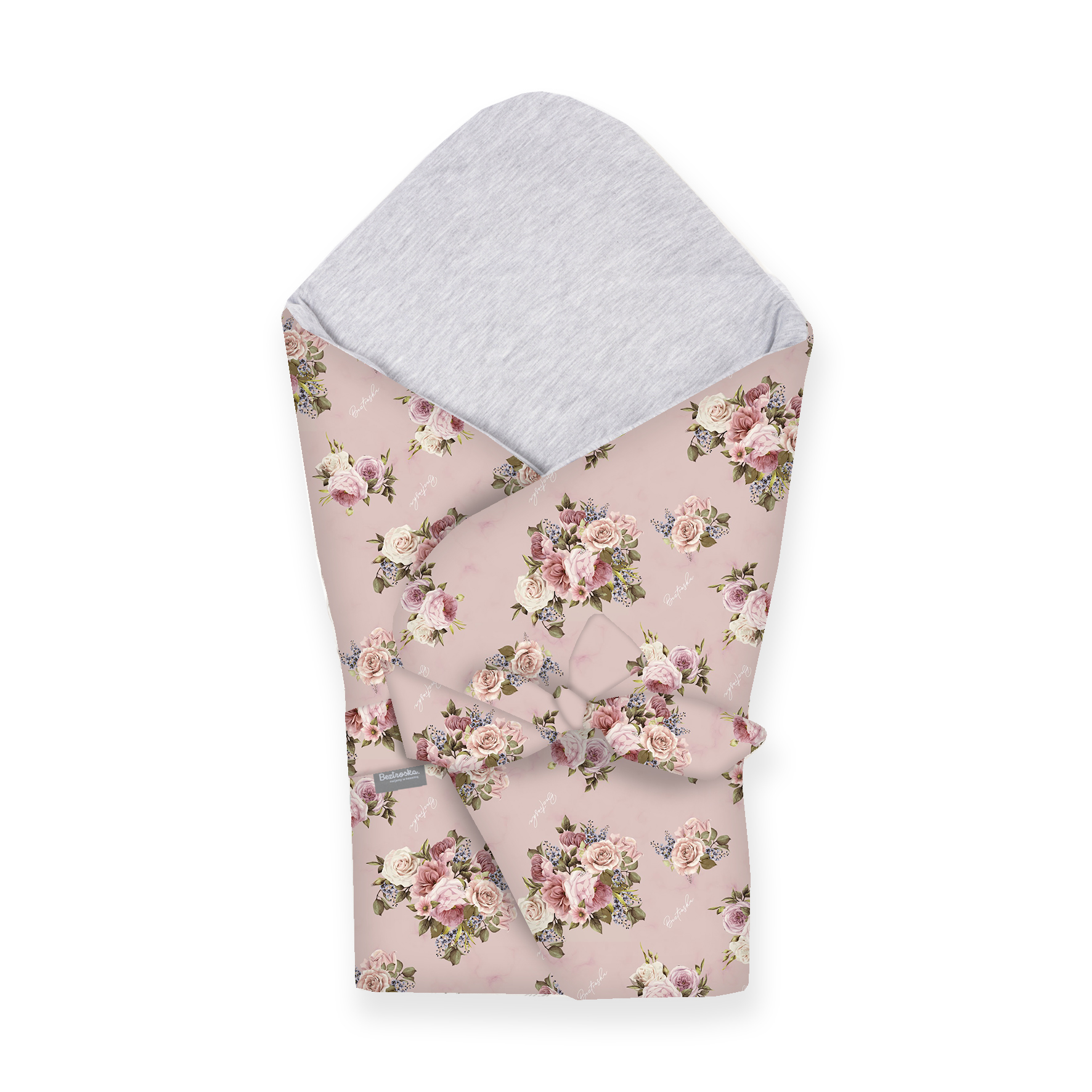 Beztroska, Rożek bawełniany z welurem - Róże