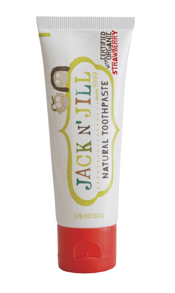 Naturalna Pasta do zębów, organiczna truskawka i Xylitol, 50g, Jack N'Jill Naturalna Pasta do zębów, organiczna truskawka i Xylitol, 50g, Jack N'Jill