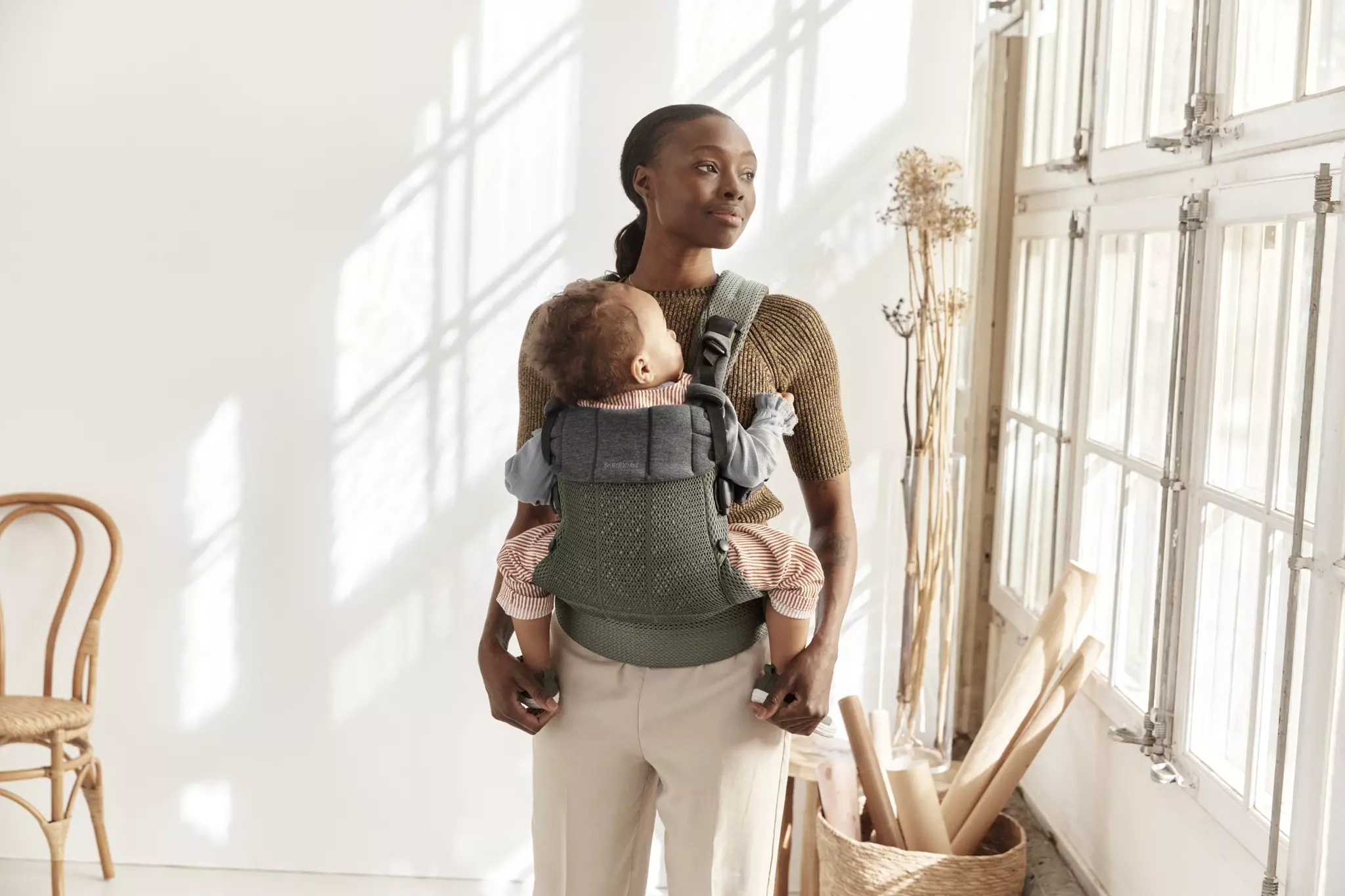 Babybjorn , Nosidełko Harmony 3D Mesh, Zielony Babybjorn , Nosidełko Harmony 3D Mesh, Zielony