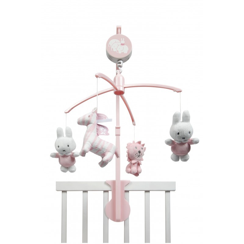 Tiamo-Miffy, miffy Karuzela do łóżeczka Safari Róż