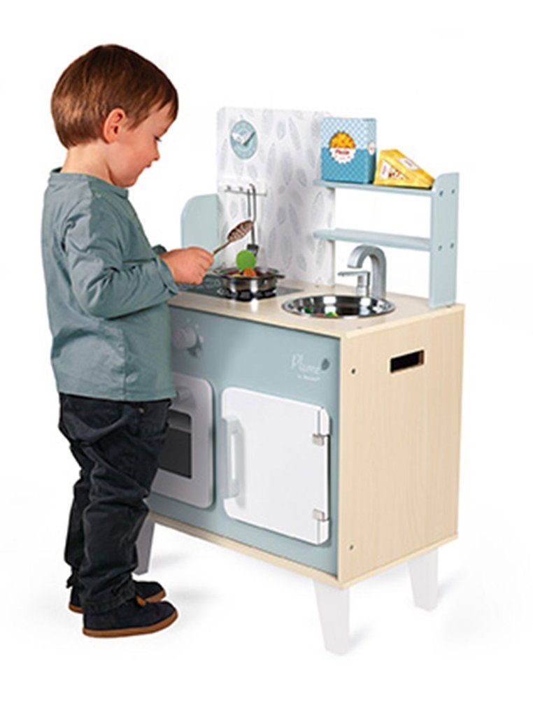 Janod, Kuchnia drewniana duża z akcesoriami Plume