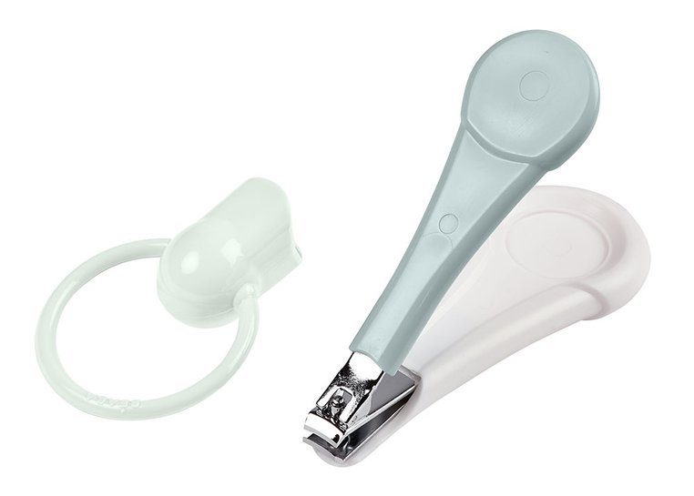 Beaba, Cążki do paznokci w etui Green Blue