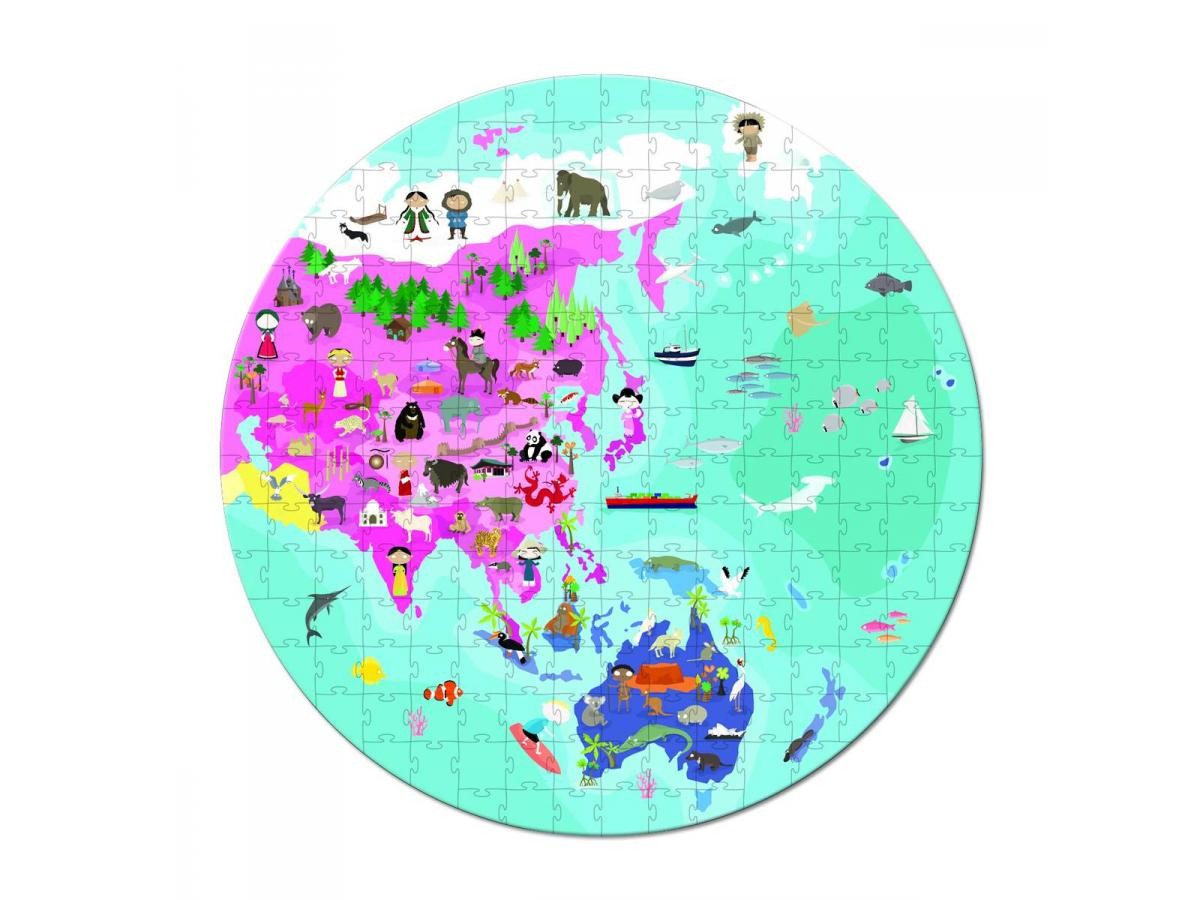 Janod, puzzle Mapa 208 el. Janod, puzzle Mapa 208 el.