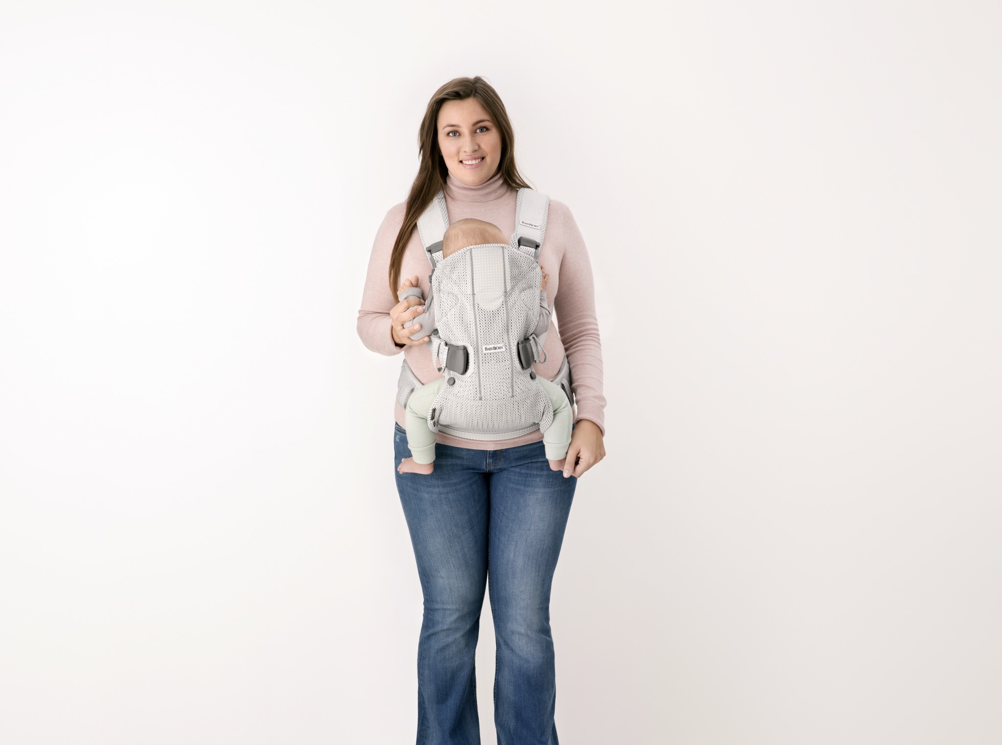 BabyBjorn, ONE AIR - nosidełko, Srebrny BabyBjorn, ONE AIR - nosidełko, Srebrny
