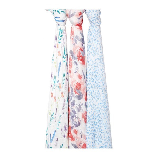 Aden & Anais, Otulacz bambusowy watercolour garden 3szt Aden & Anais, Otulacz bambusowy watercolour garden 3szt