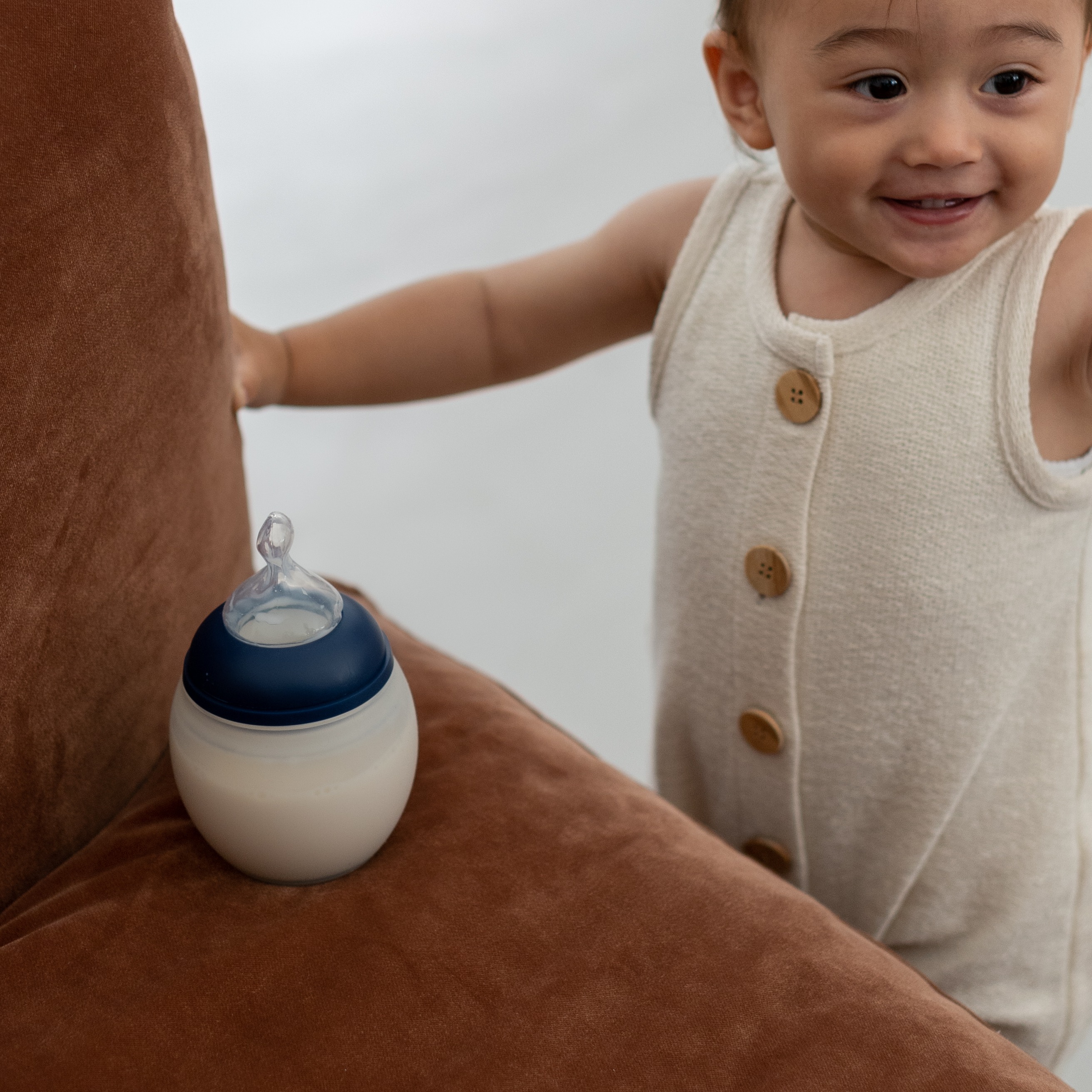 Elhee, Miękka butelka antykolkowa 240ml - Night