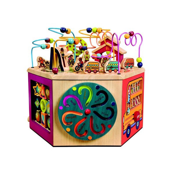 Btoys, GIGANTYCZNA drewniana kostka edukacyjna - 6 ścian bocznych Btoys, GIGANTYCZNA drewniana kostka edukacyjna - 6 ścian bocznych