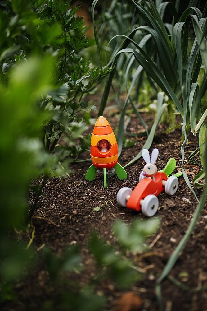 Janod, Rakieta drewniana magnetyczna marchewka z Królikiem