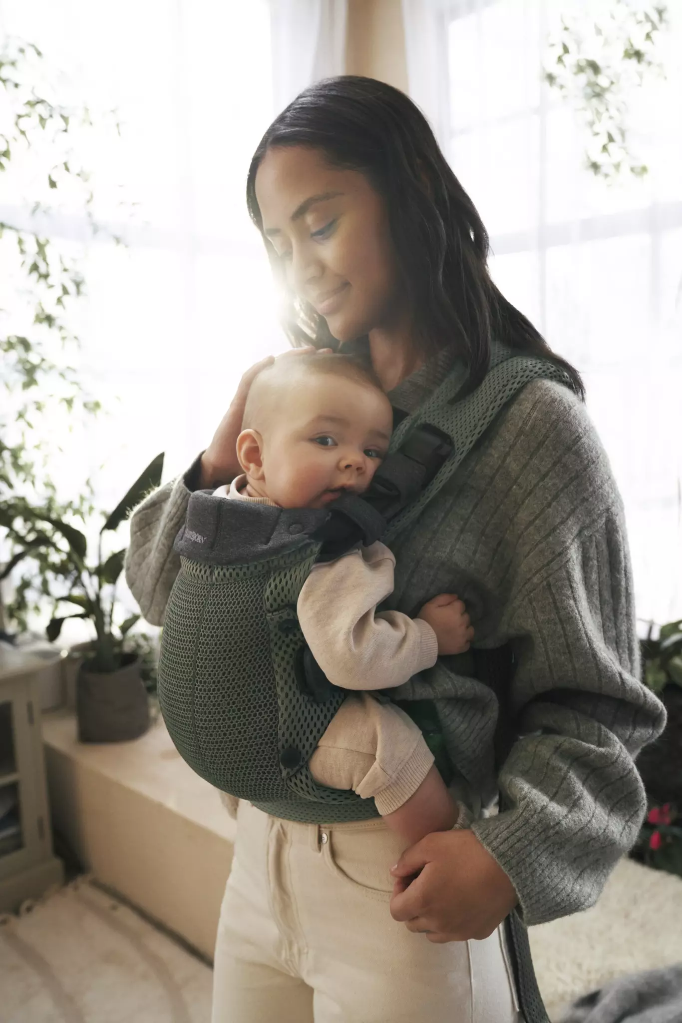 Babybjorn , Nosidełko Harmony 3D Mesh, Zielony Babybjorn , Nosidełko Harmony 3D Mesh, Zielony