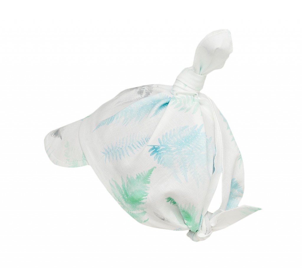 Lullalove , Chustka z daszkiem paprocie mięta Lullalove , Chustka z daszkiem paprocie mięta