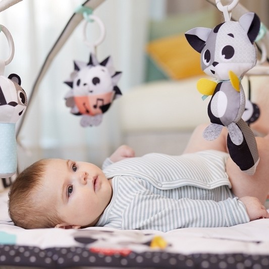 Tiny Love, Gimnastyka dla bobasa z pałąkami - Magiczna Kraina - czarno-biała