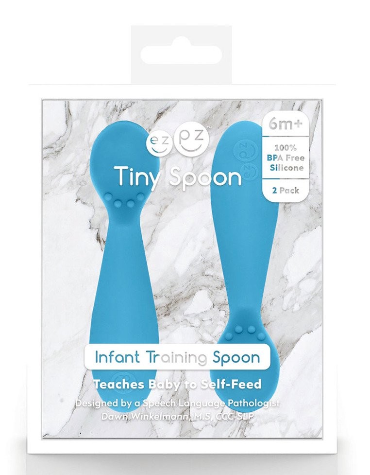 EZPZ, Silikonowa łyżeczka Tiny Spoon 2 szt. pastelowa zieleń EZPZ, Silikonowa łyżeczka Tiny Spoon 2 szt. pastelowa zieleń