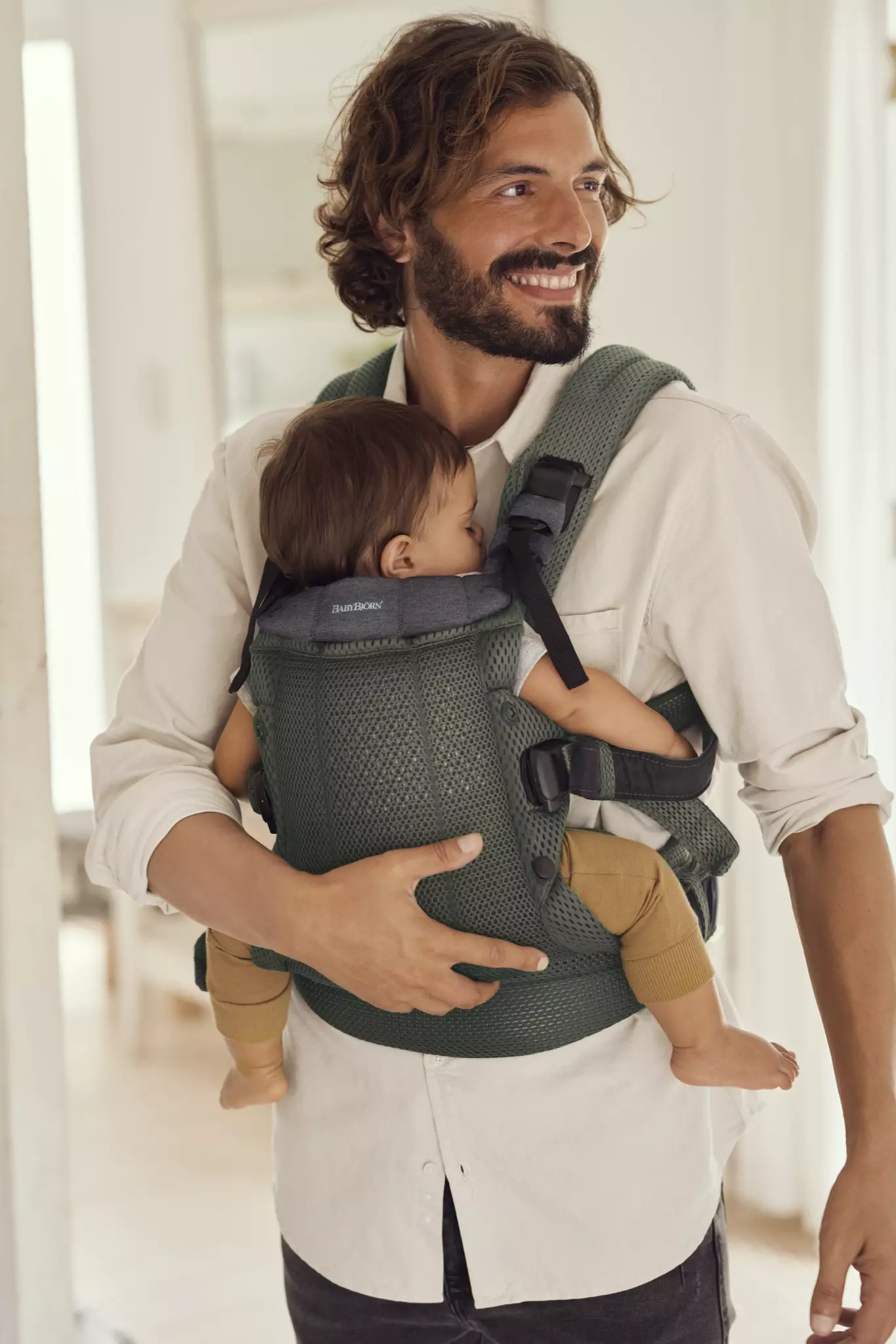Babybjorn , Nosidełko Harmony 3D Mesh, Zielony Babybjorn , Nosidełko Harmony 3D Mesh, Zielony