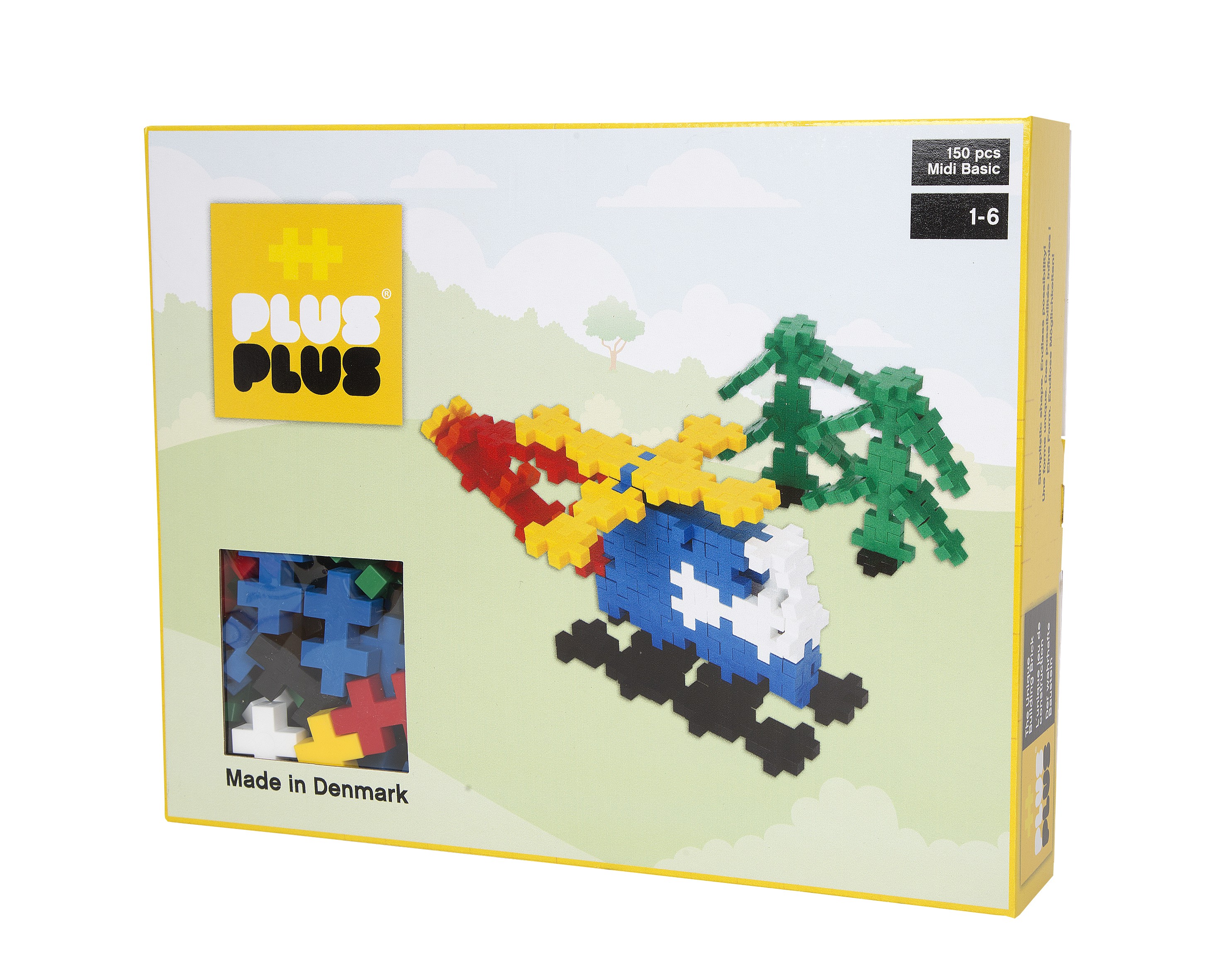 Plus-Plus, klocki konstrukcyjne Midi Basic Helikopter 150 szt.