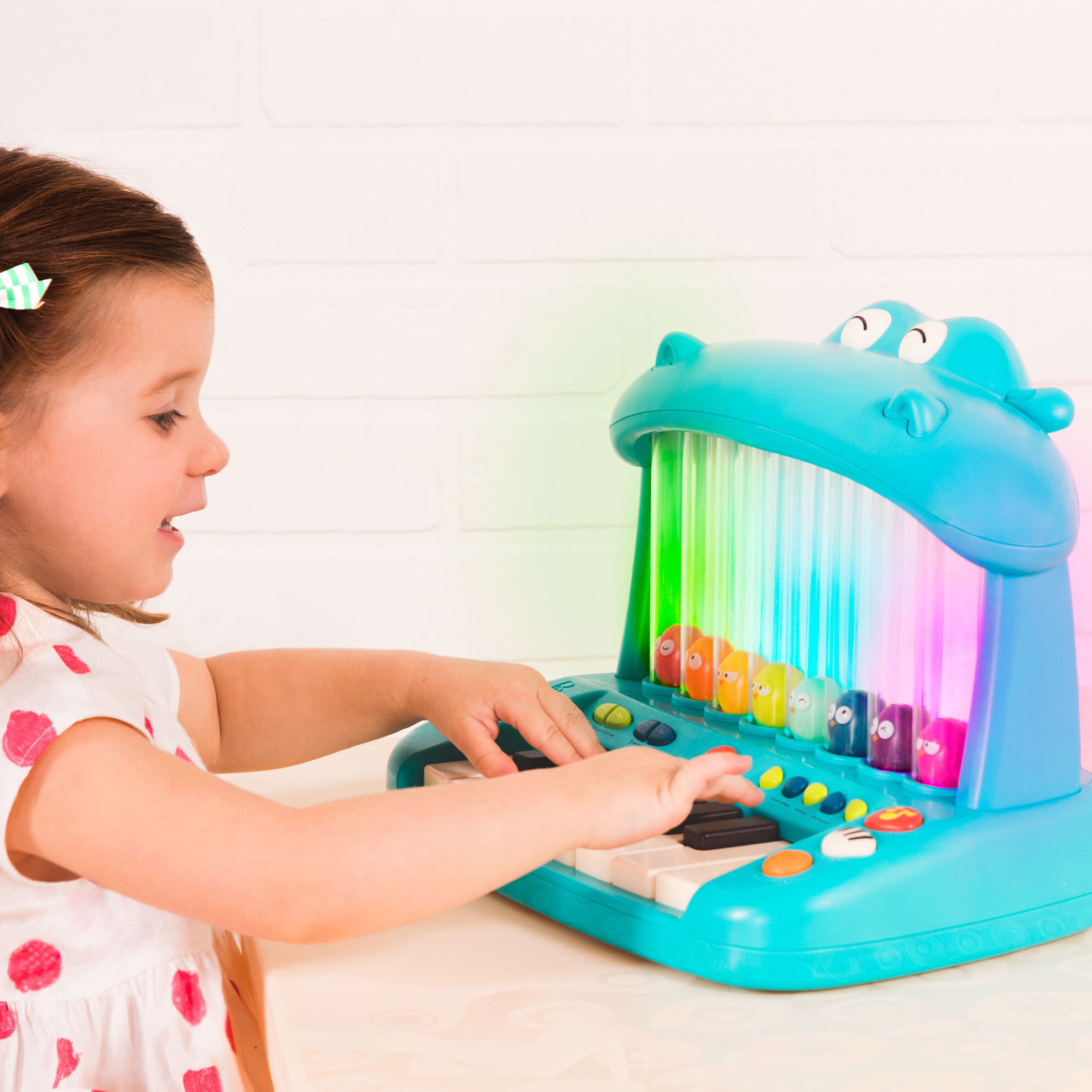Btoys, Keyboard - Hipopotam - ze skaczącymi ptaszkami - muzyka i światło
