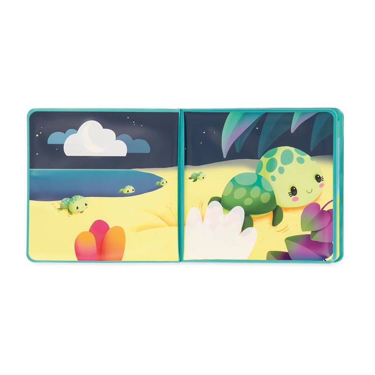 Janod,  Książeczka do kąpieli Magiczne życie żółwi