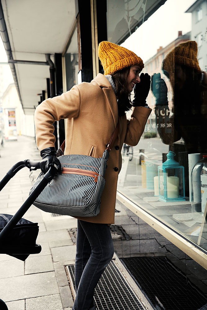 Lassig, Marv Torba z akcesoriami Urban bag Pinstripe anthracite Lassig, Marv Torba z akcesoriami Urban bag Pinstripe anthracite