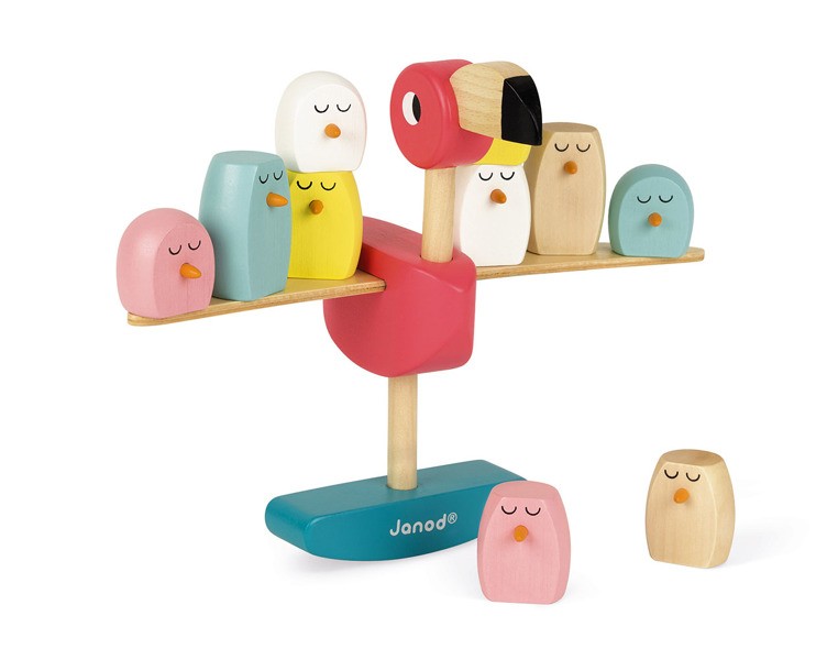 Janod, Gra balansowa drewniana Flamingi Janod, Gra balansowa drewniana Flamingi
