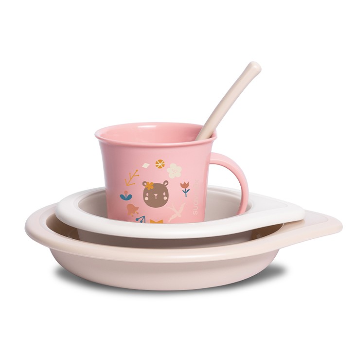 Suavinex, Zestaw do karmienia Forest dziewczynka Suavinex, Zestaw do karmienia Forest dziewczynka