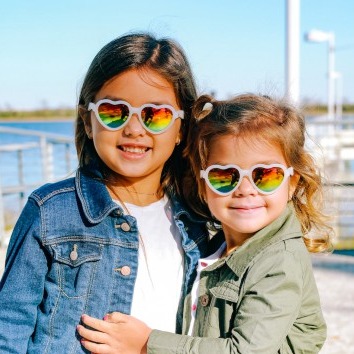 Babiators, Okulary przeciwsłoneczne serca  Hearts - Rainbow Bright 0-2lata