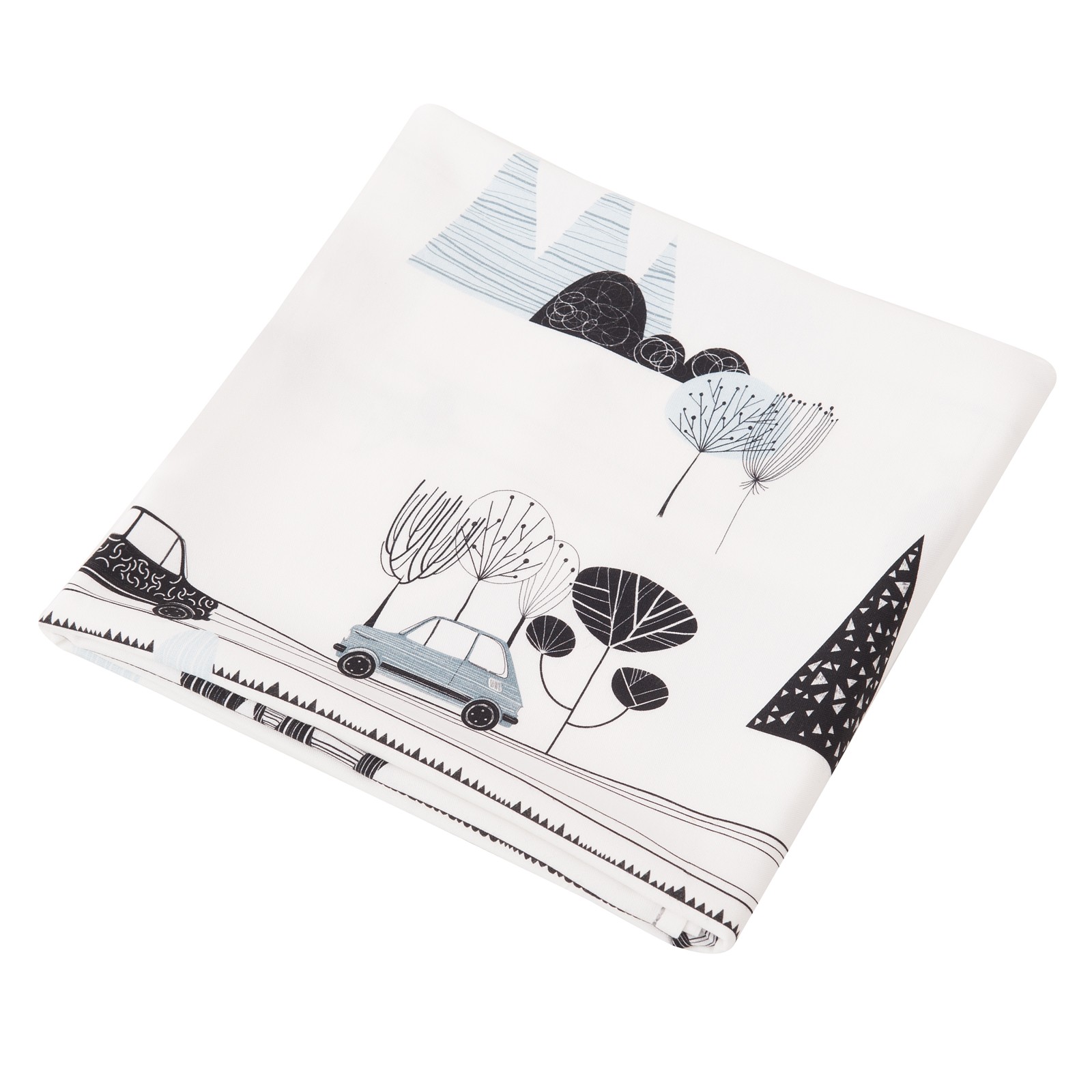 Samiboo, Bambusowy zestaw maluszek Bambino otulacz/lekki kocyk i poduszka z USZKAMI niebieska wypustka, klips gratis