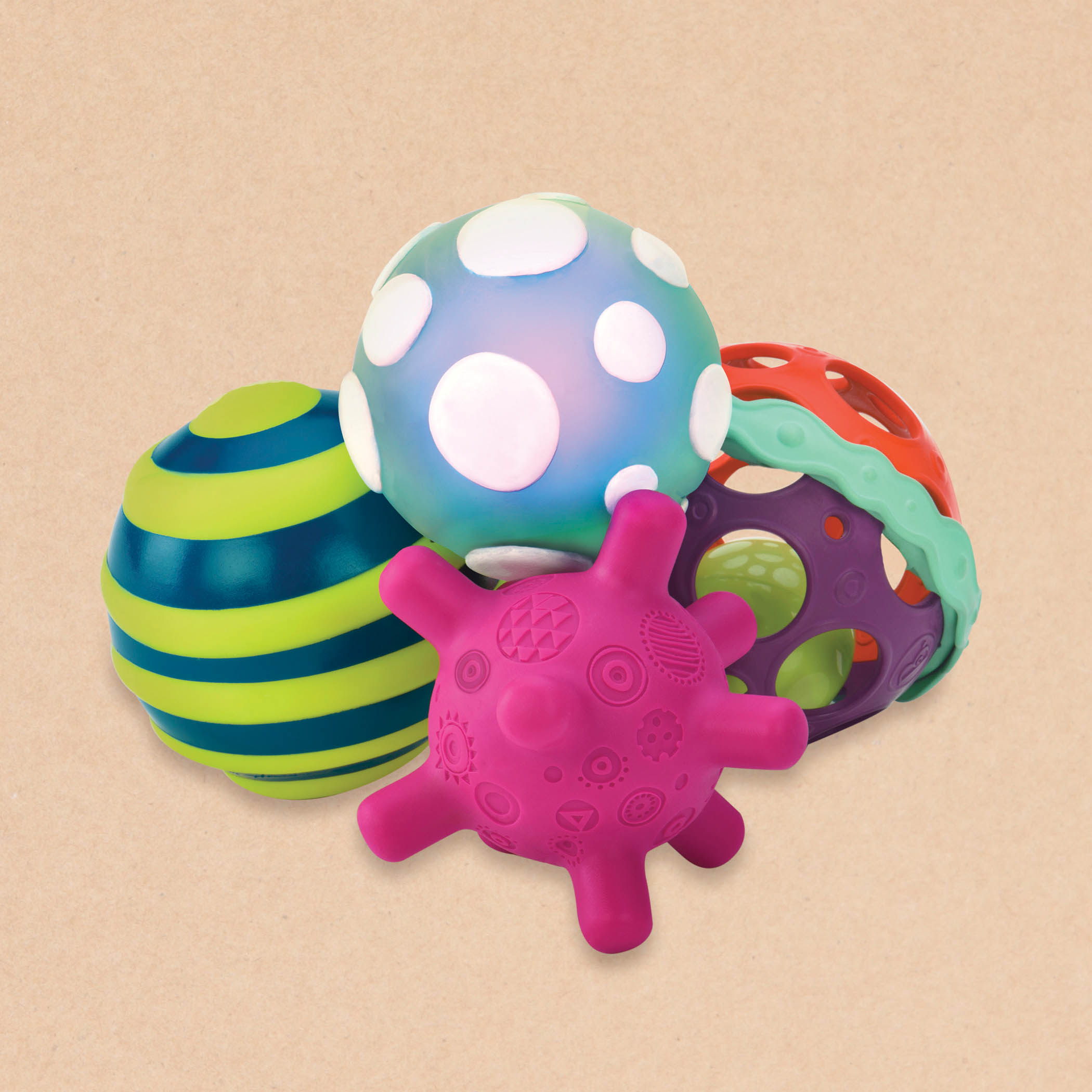 Btoys, Ball-a-baloos – piłki sensoryczne z piłką świecącą Btoys, Ball-a-baloos – piłki sensoryczne z piłką świecącą