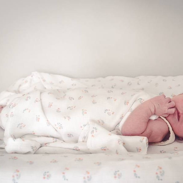 Snap the moment, Otulacz Muślinowy Blueberry/Blossom 2-pack