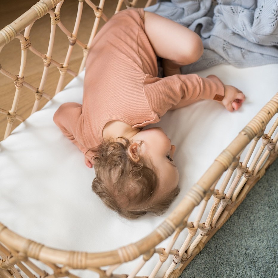 Poofi, Prześcieradło do wózka Organic - śmietanka