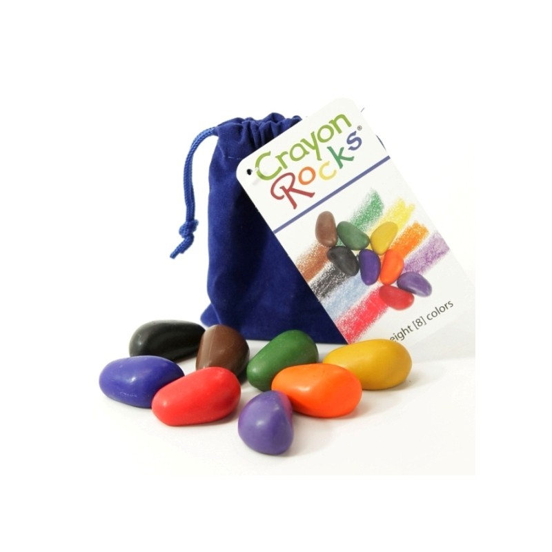 Kredki Crayon Rocks w aksamitnym woreczku - 8 kolorów Kredki Crayon Rocks w aksamitnym woreczku - 8 kolorów