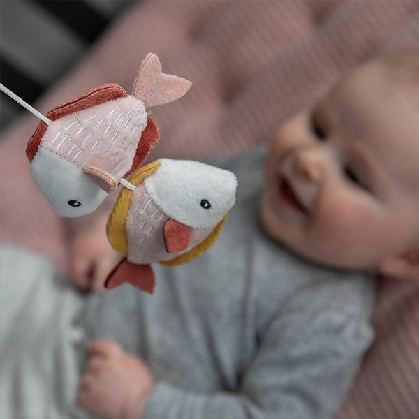 Little Dutch, Karuzela do łóżeczka drewno Ocean Róż