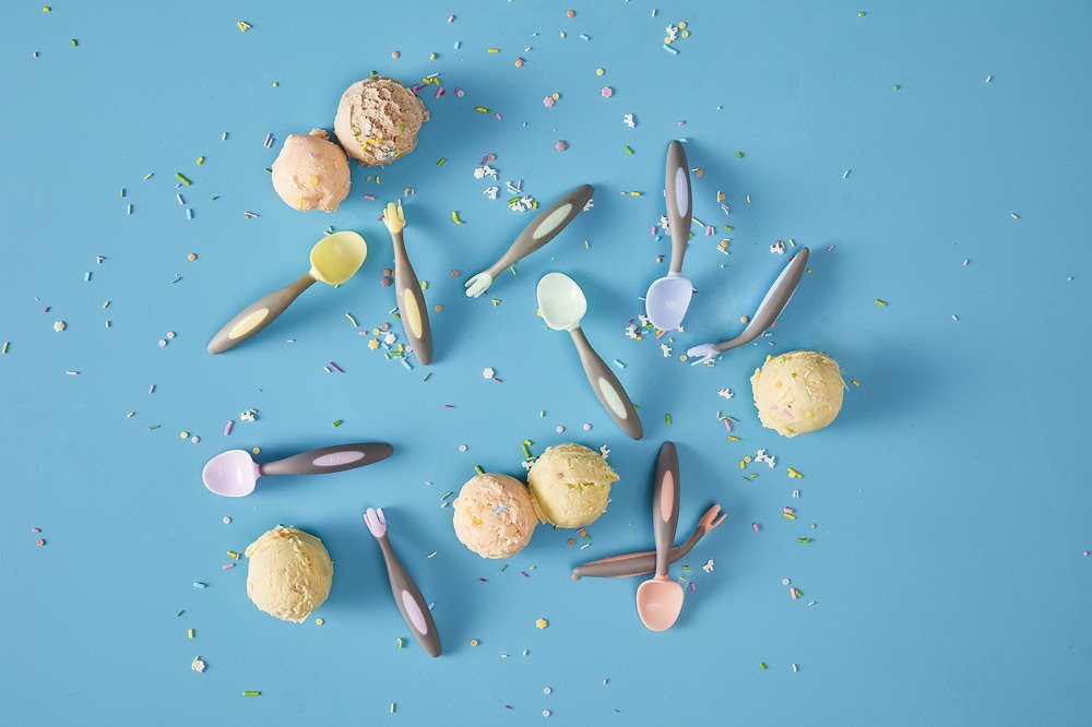 B.Box, Pierwsze sztućce dla niemowląt, Gelato Pistachio B.Box, Pierwsze sztućce dla niemowląt, Gelato Pistachio
