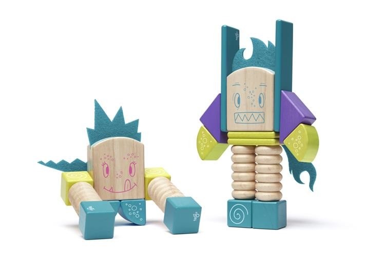 Tegu, Drewniane klocki magnetyczne STICKY MONSTERS Beans & Tumtum Tegu, Drewniane klocki magnetyczne STICKY MONSTERS Beans & Tumtum