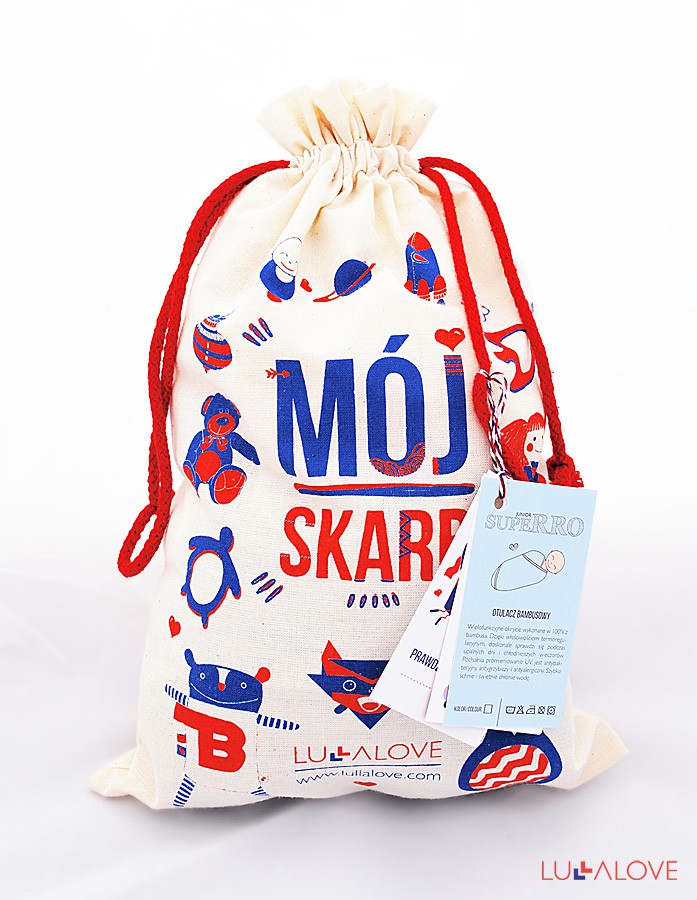 Otulacz bambusowy supeRRO junior - błękitny Otulacz bambusowy supeRRO junior - błękitny